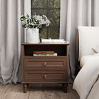 Vintage Nightstand with Backguard