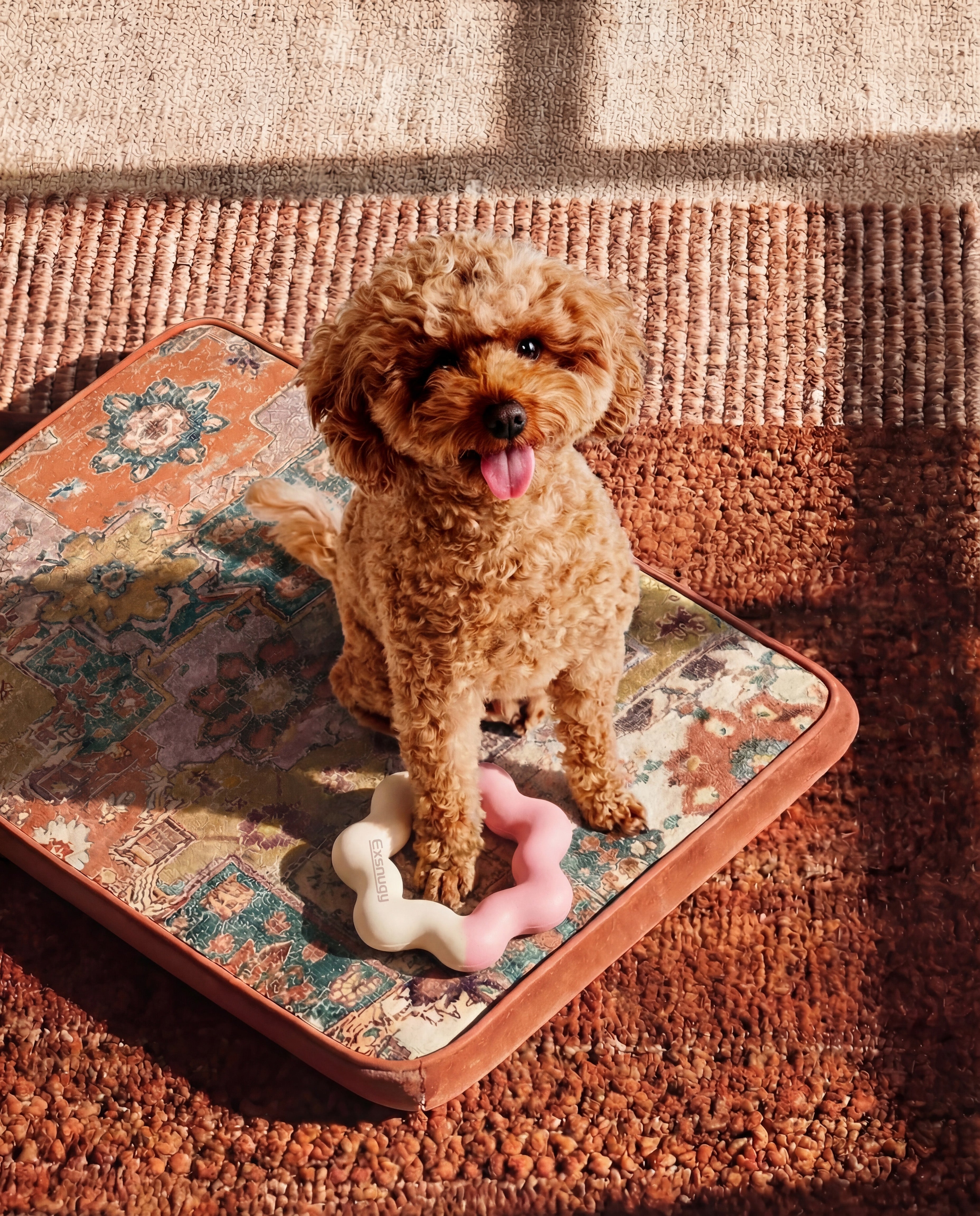 Washable Dog Beds Crate Pad for Medium/Large Dogs Fit Metal,Vintage Ultra Soft Kennel Pad for Dogs Sleeping Mat,Bohemian Style Moroccan