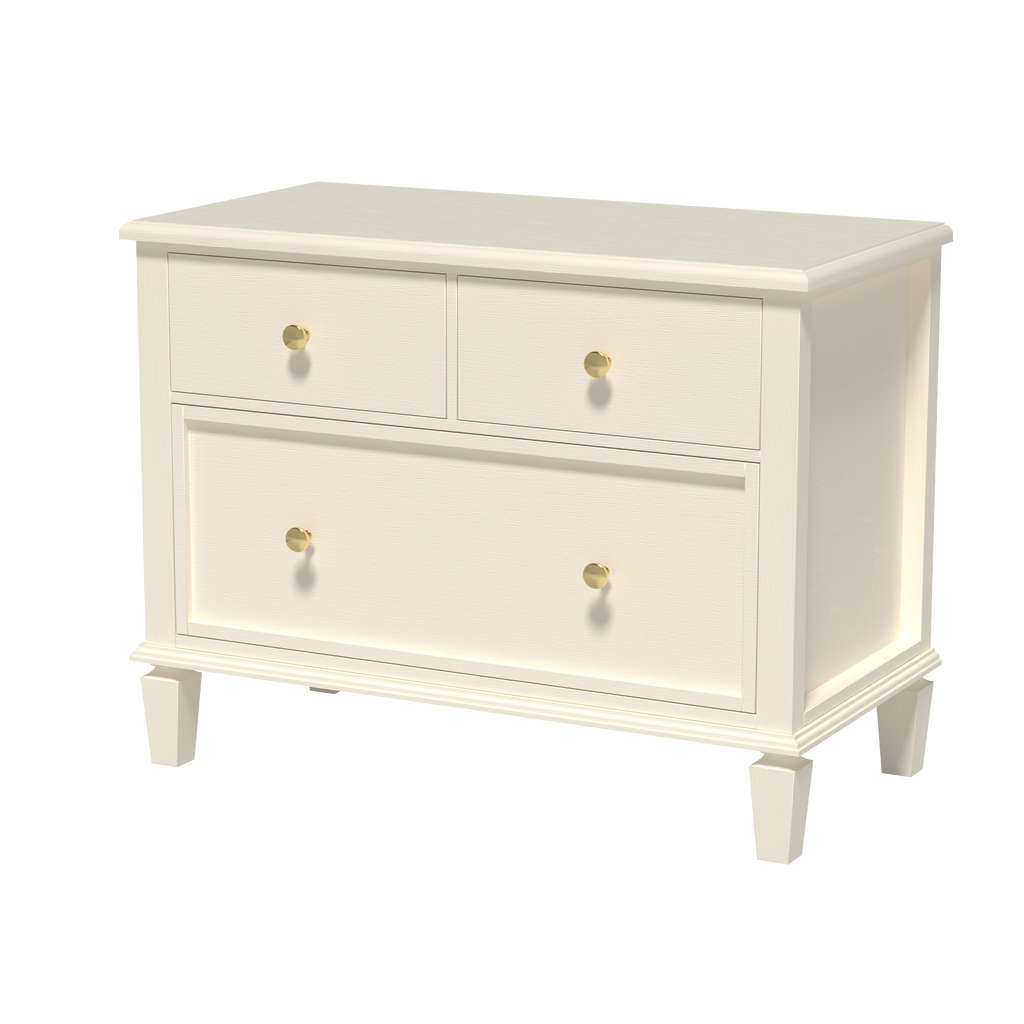 Patina Wide 3-Drawer Nightstand with Charging (28.5")