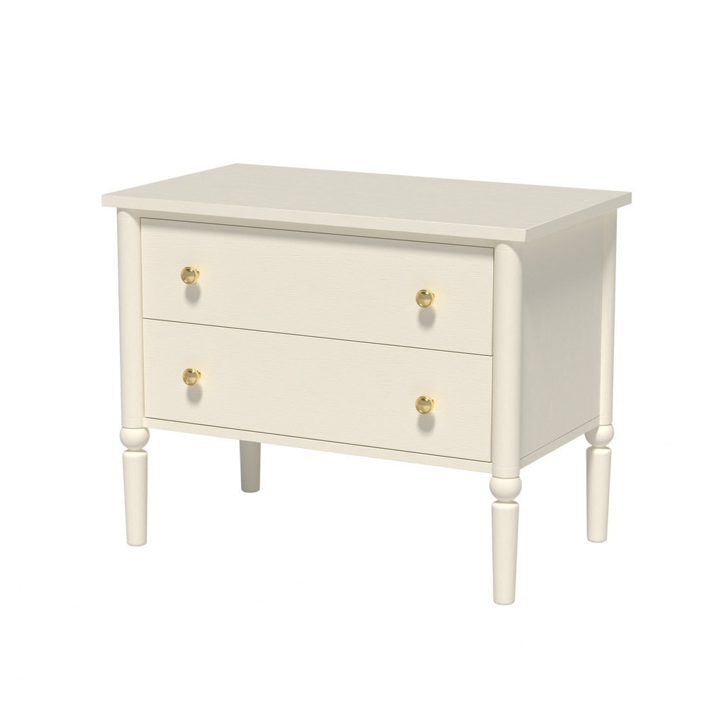 Lumière Antique 2-Drawer Nightstand with Charging