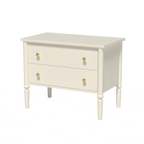 Lumière Antique 2-Drawer Nightstand with Charging
