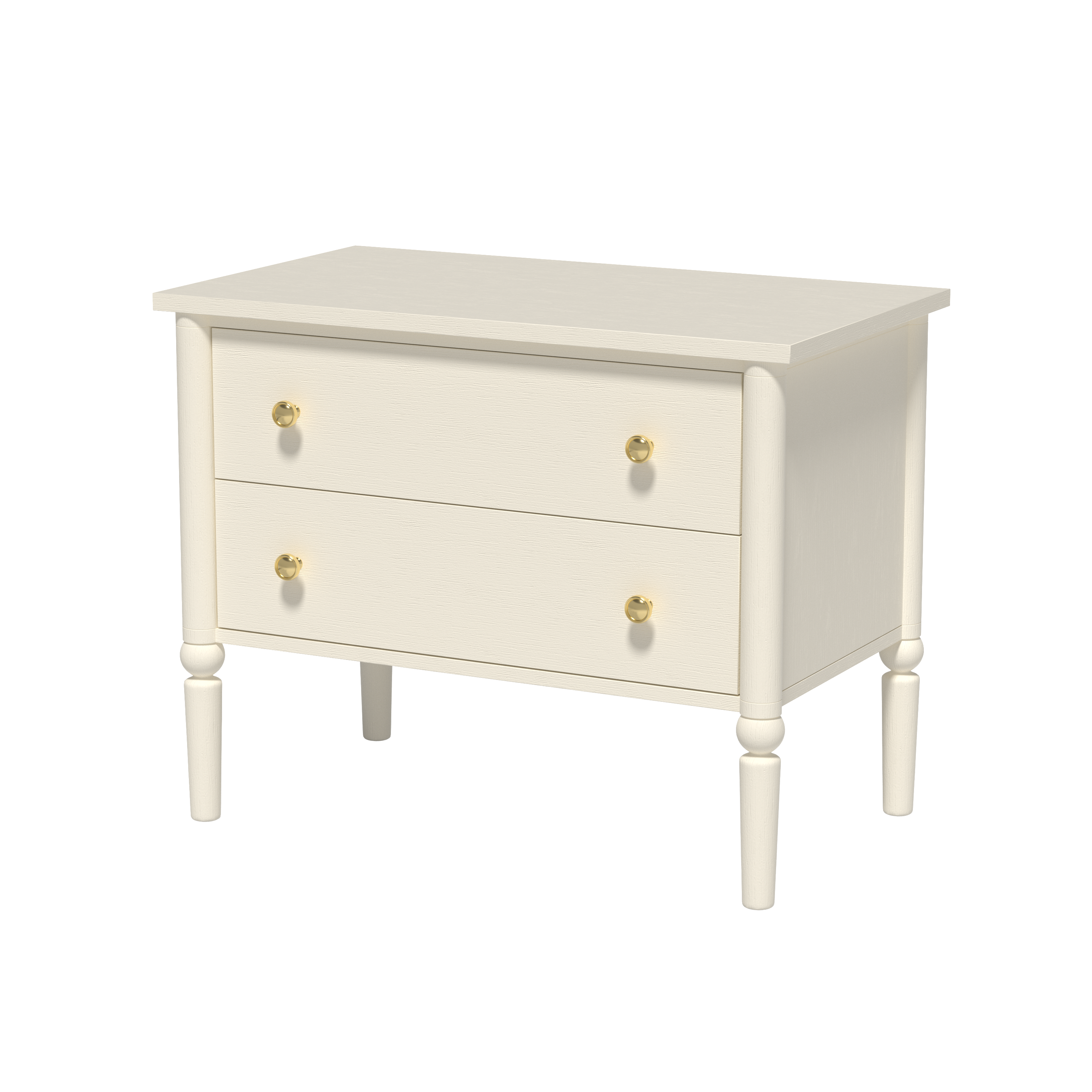 Lumière Antique 2-Drawer Nightstand with Charging