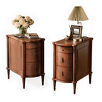 Curved Front Vintage Bedside Table