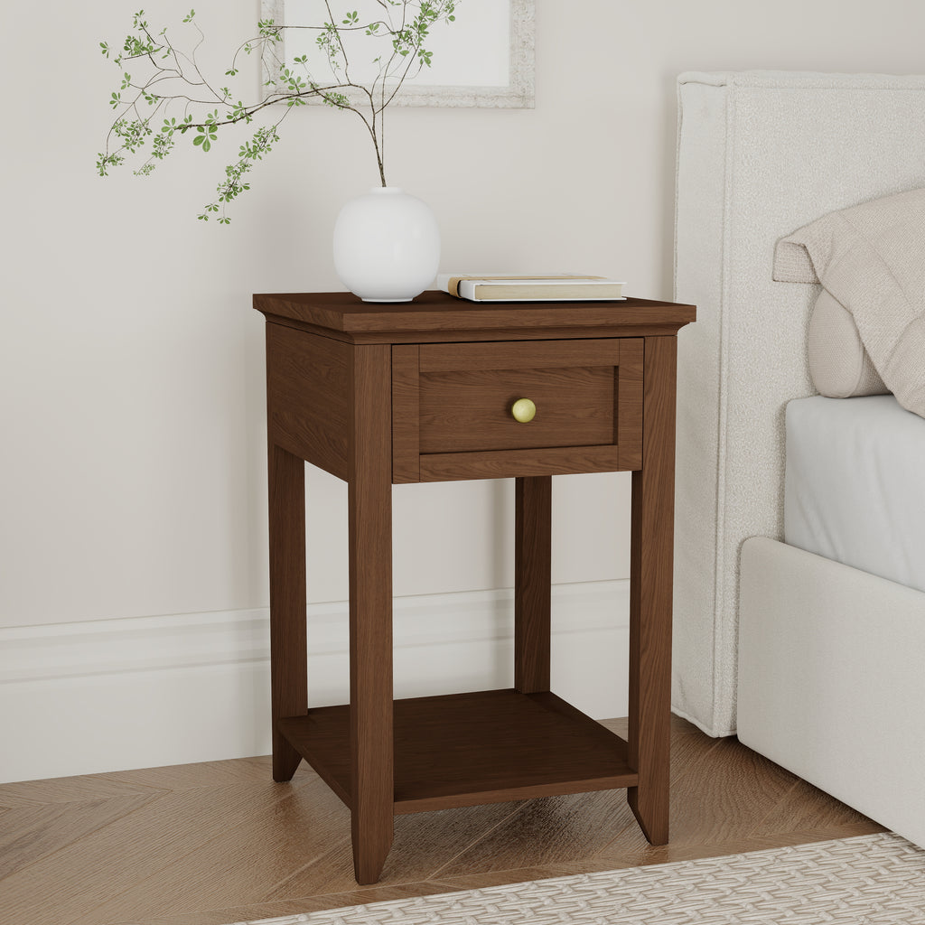 Reed Mini Nightstand with Charging