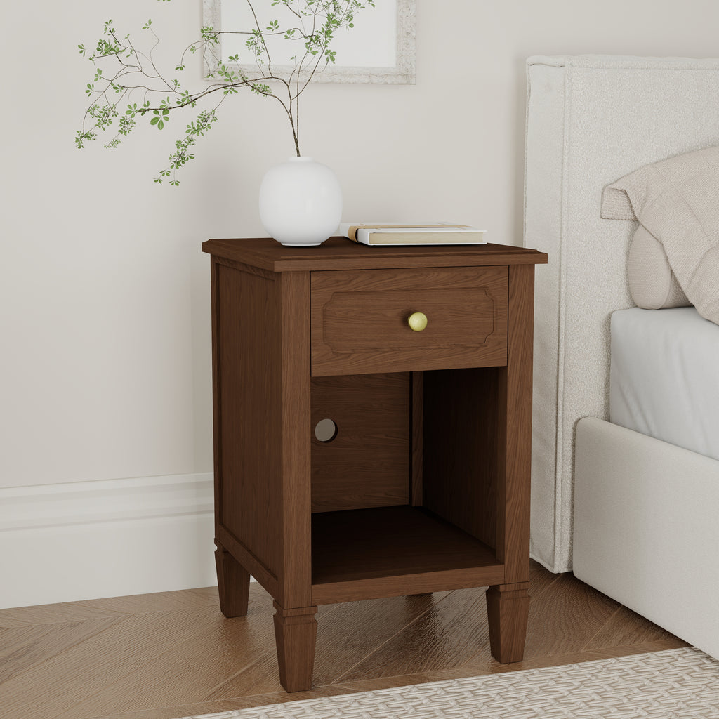 Loom Mini 1-Drawer Nightstand with Charging