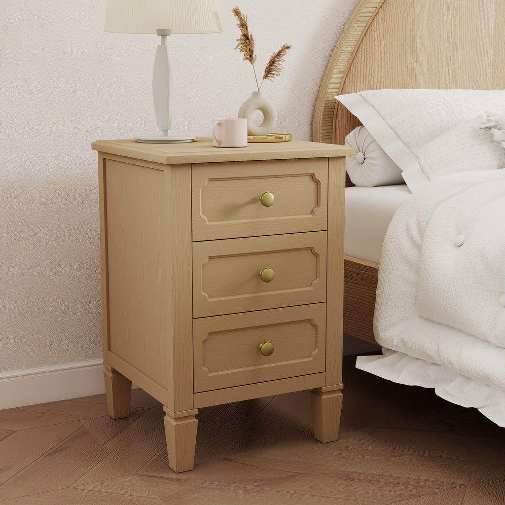 Loom 3-Drawer Nightstand with Charging