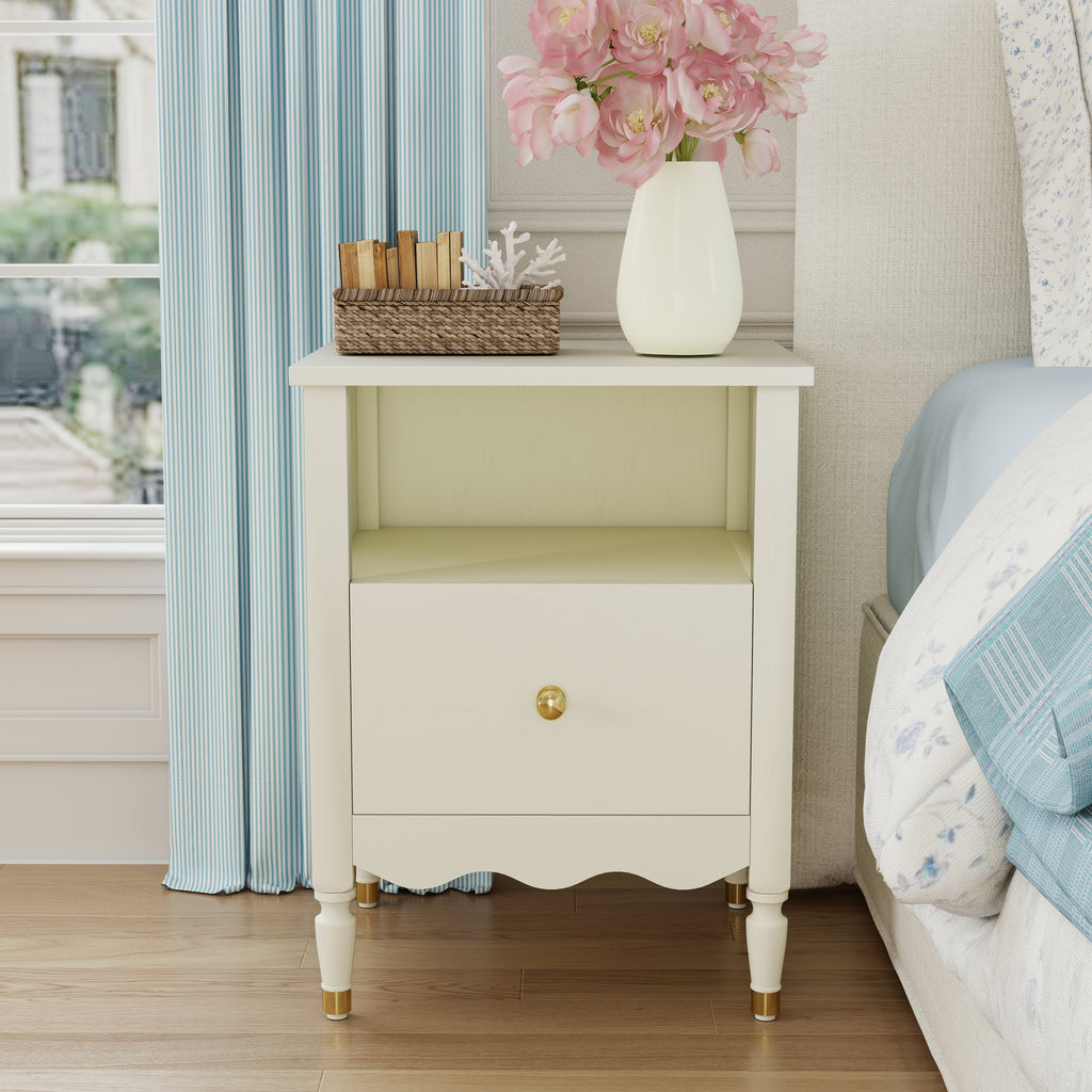 Ridge Antique Nightstand with Charging