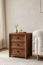 Mid-Century Modern Bedside Storage Cabinet