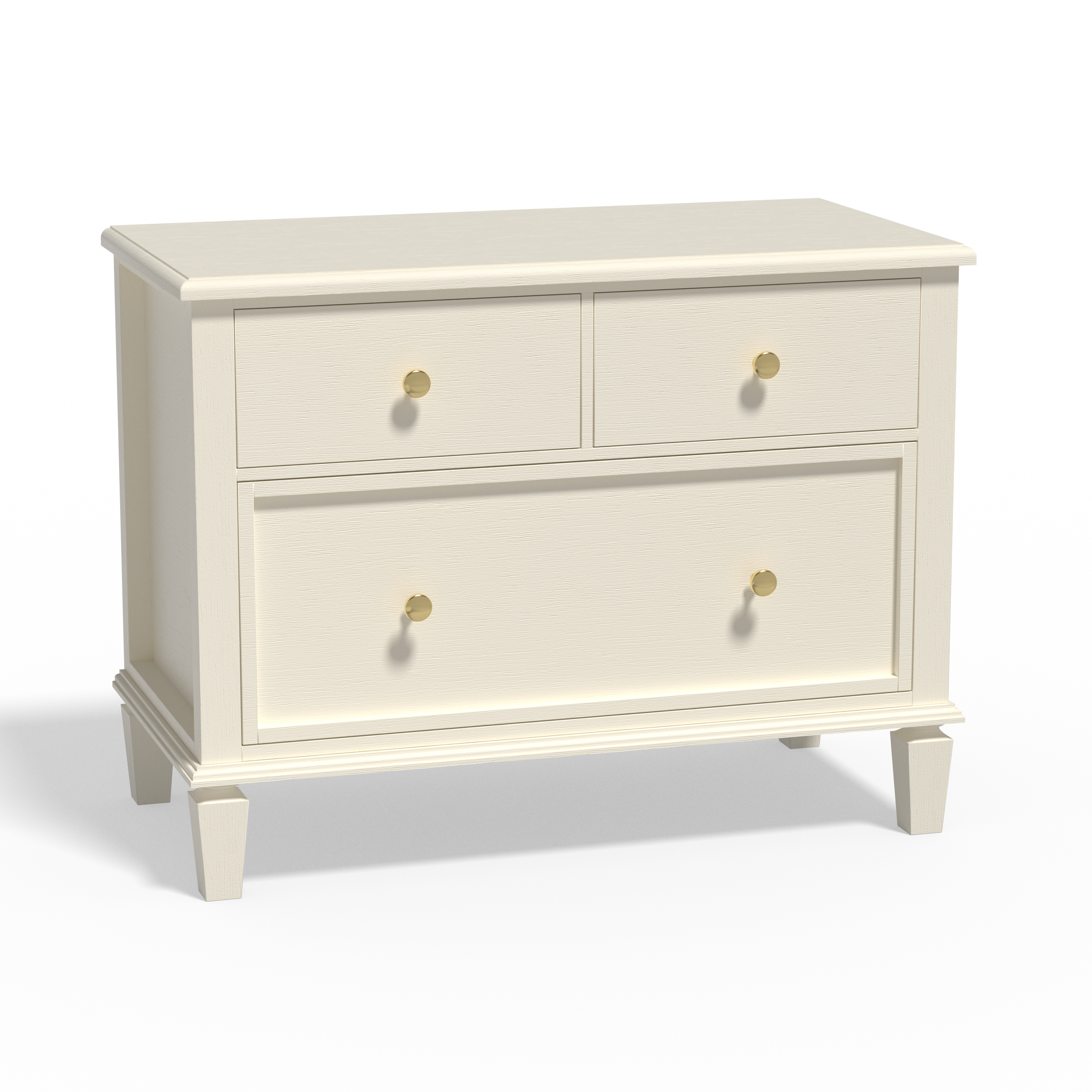 Patina Wide 3-Drawer Nightstand with Charging (28.5")