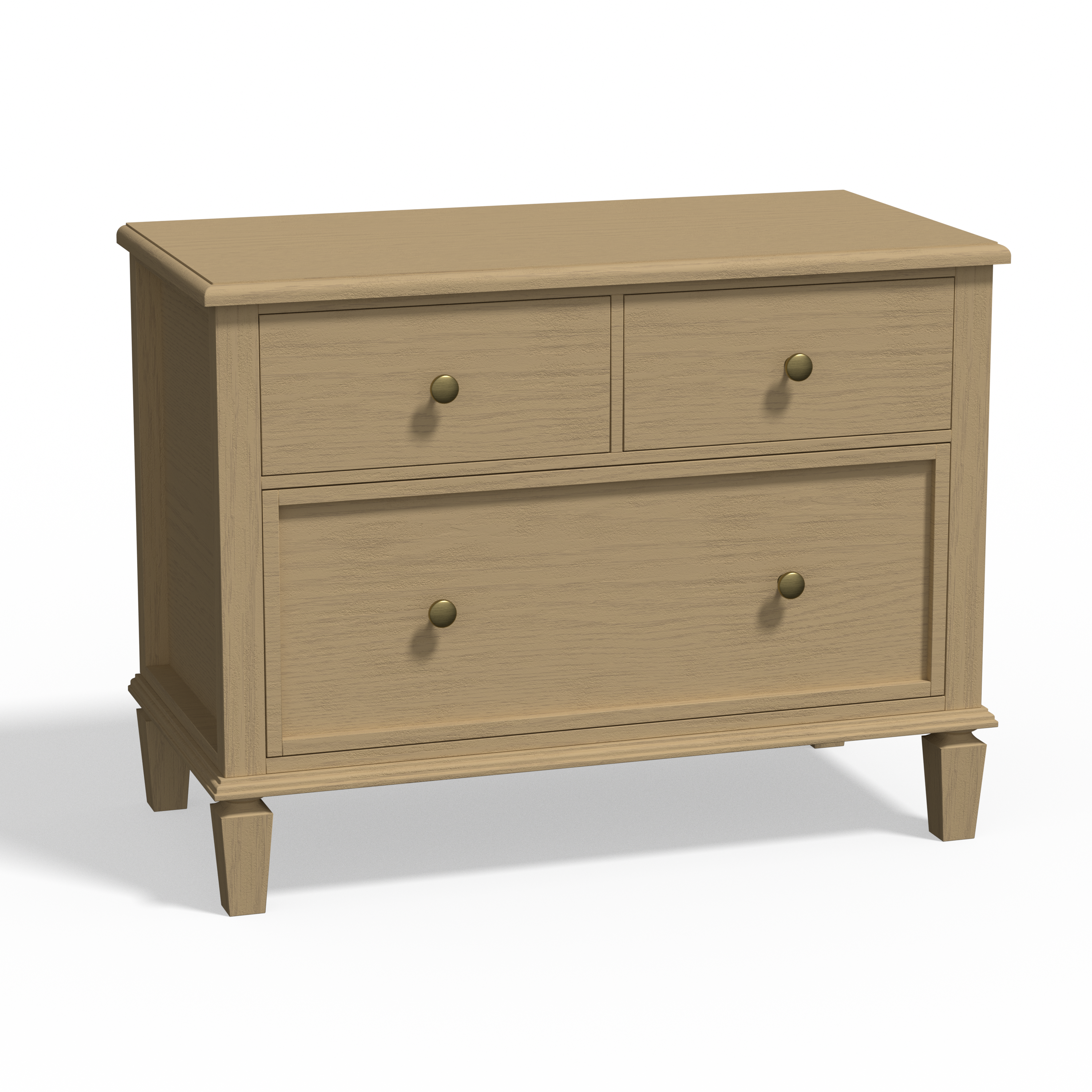 Patina Wide 3-Drawer Nightstand with Charging (28.5")