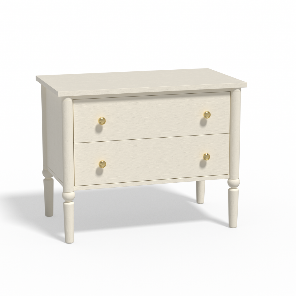 Lumière Antique 2-Drawer Nightstand with Charging