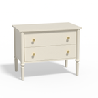 Lumière Antique 2-Drawer Nightstand with Charging