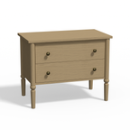 Lumière Antique 2-Drawer Nightstand with Charging
