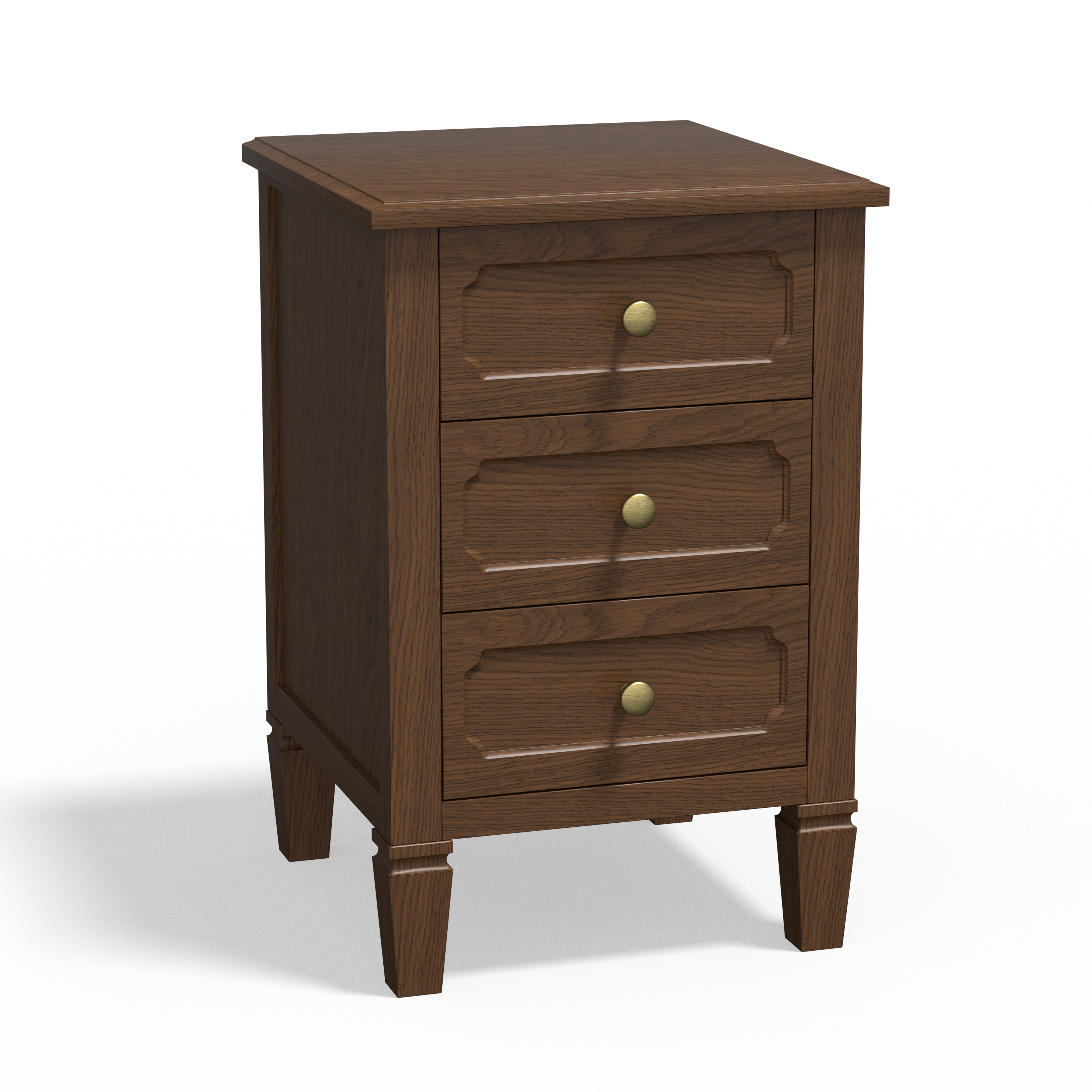Loom 3-Drawer Nightstand with Charging