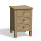 Loom 3-Drawer Nightstand with Charging