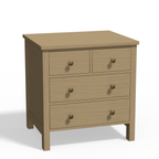 Relic Nook Farmhouse 4-Drawer Nightstand (28.5")