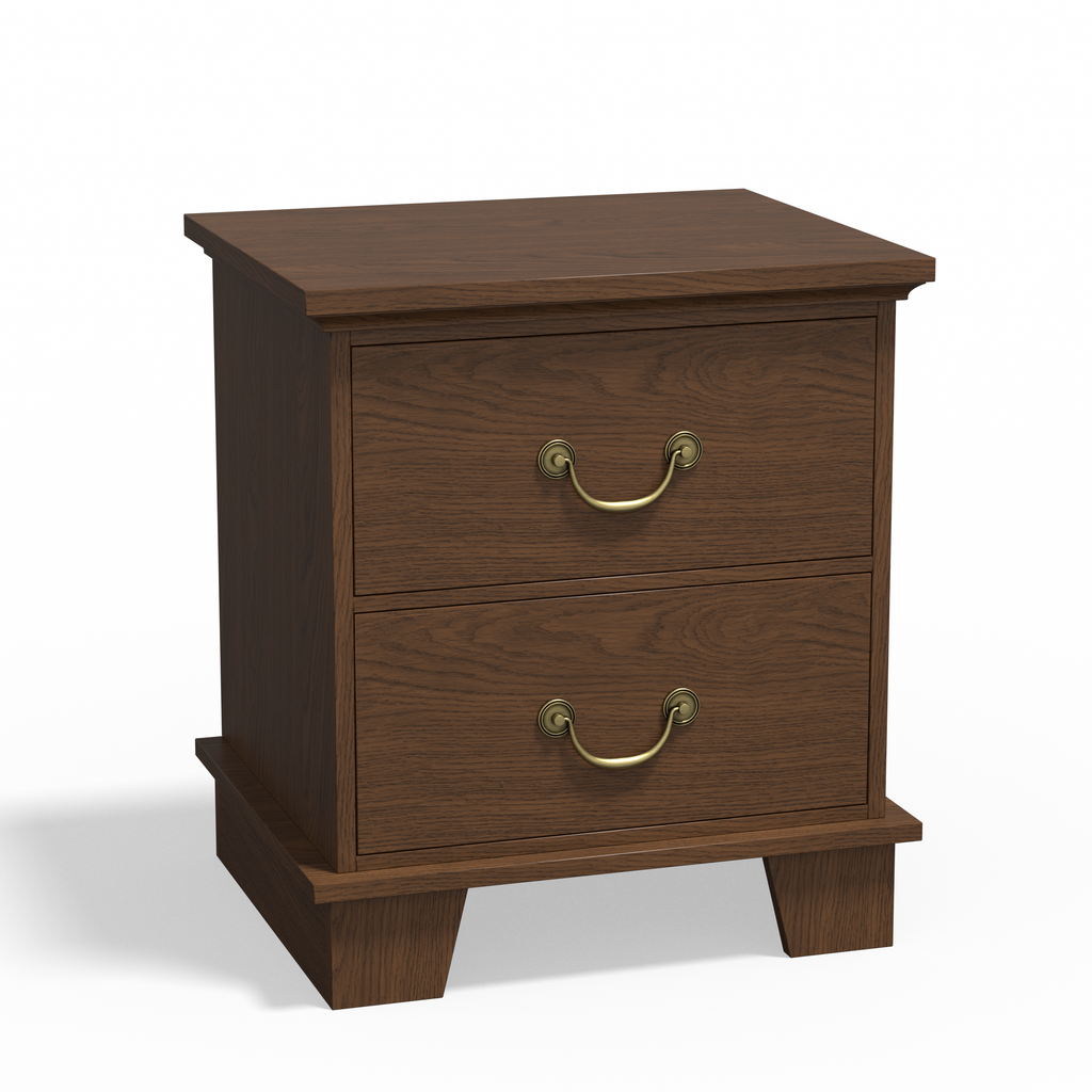 Ember Farmhouse 2-Drawer Nightstand (25.7")
