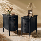 Curved Front Vintage Bedside Table