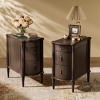 Curved Front Vintage Bedside Table