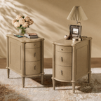 Curved Front Vintage Bedside Table