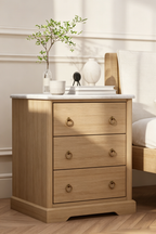 Wooden bedside table