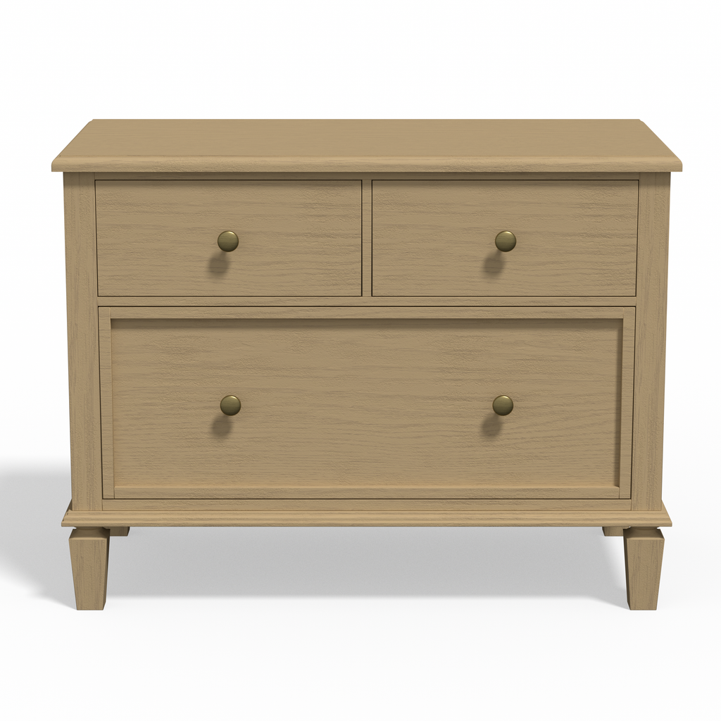Patina Wide 3-Drawer Nightstand with Charging (28.5")