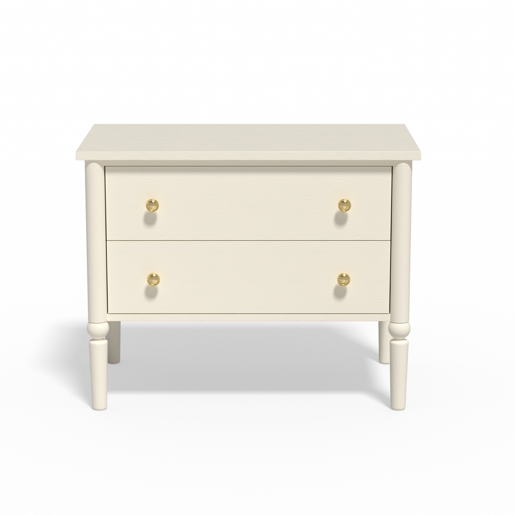 Lumière Antique 2-Drawer Nightstand with Charging