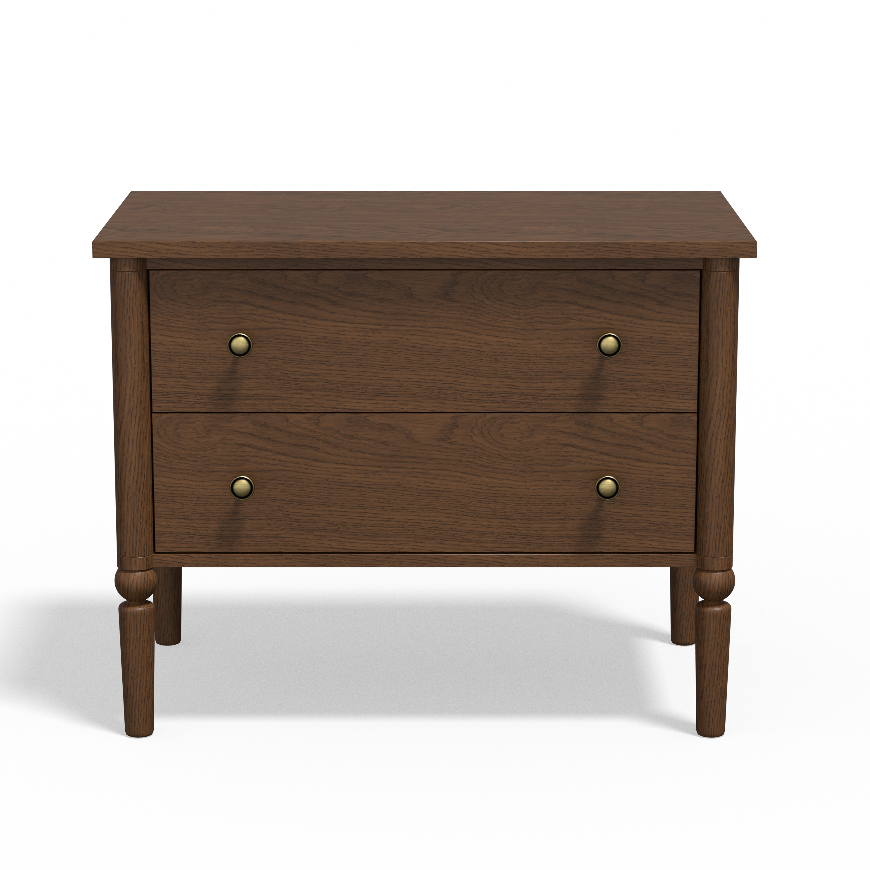 Lumière Antique 2-Drawer Nightstand with Charging