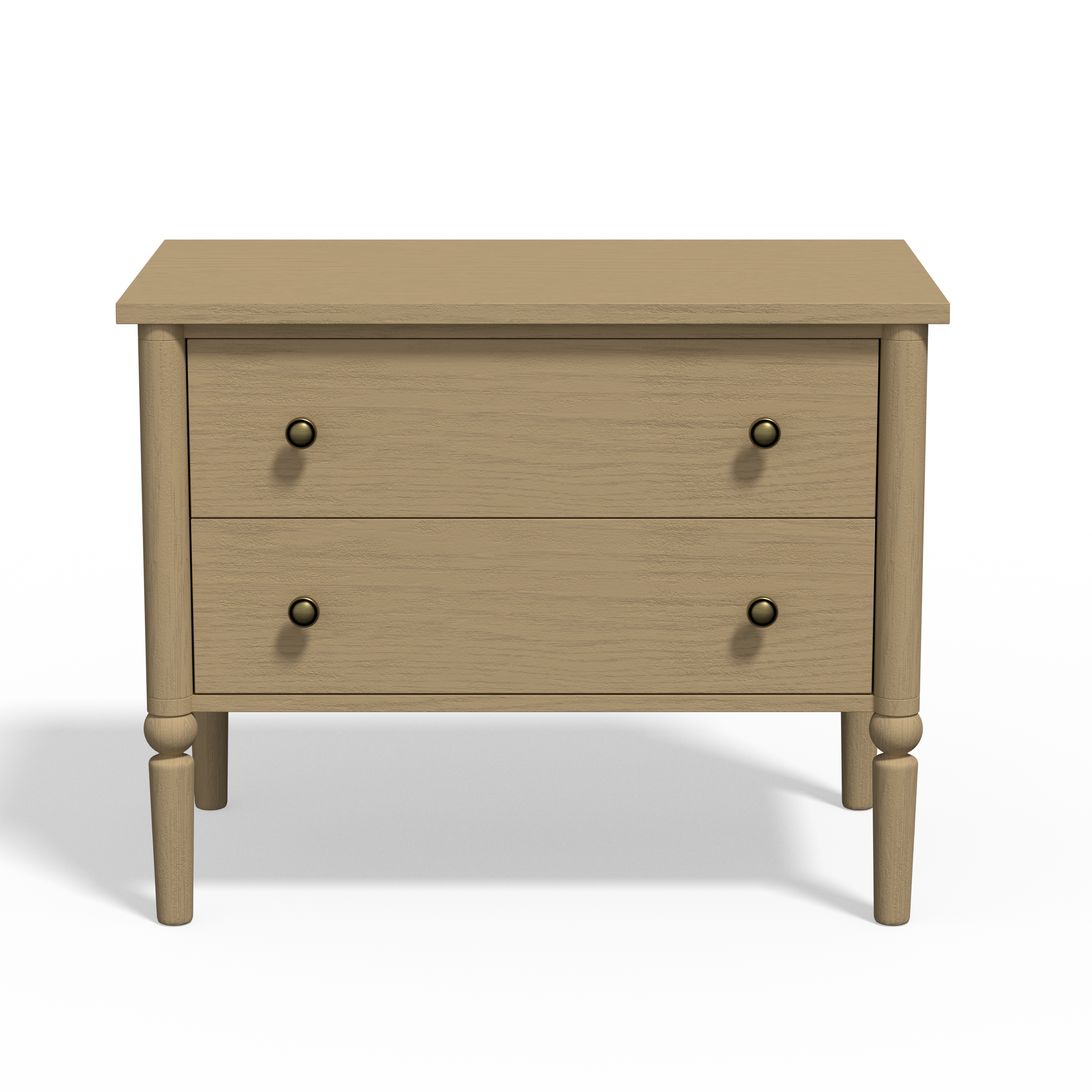 Lumière Antique 2-Drawer Nightstand with Charging