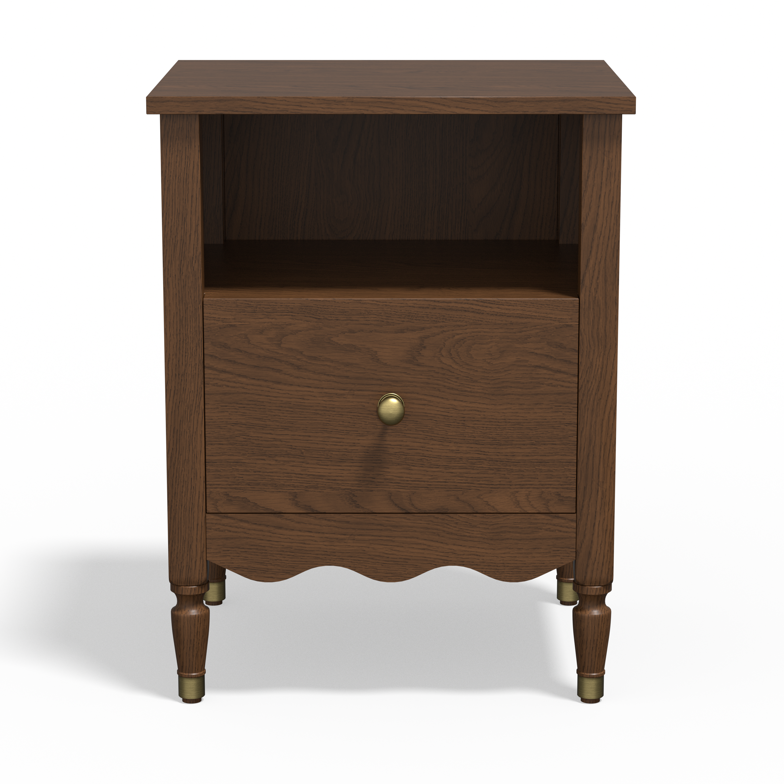 Ridge Antique Nightstand with Chargin