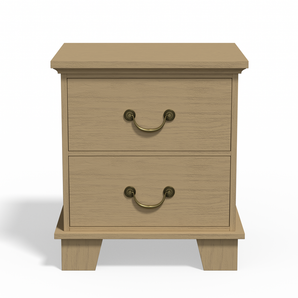 Ember Farmhouse 2-Drawer Nightstand (25.7")