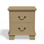 Ember Farmhouse 2-Drawer Nightstand (25.7")