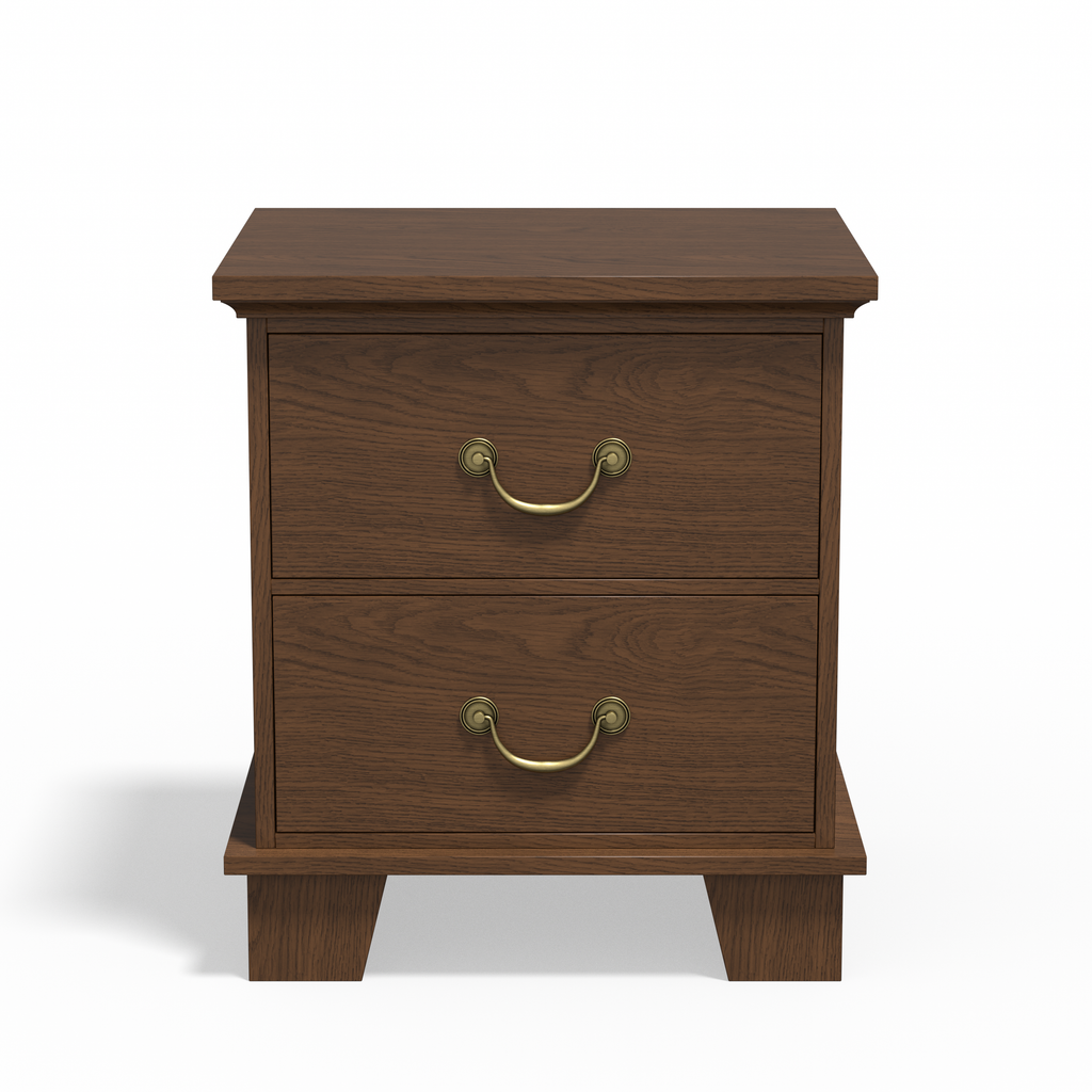 Ember Farmhouse 2-Drawer Nightstand (25.7")