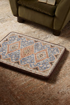 Large Dog Bed - Classic Oriental & Persian Boho Vintage, Washable Cover, Crate & Home Use