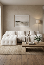 110'' Modular L-Shape Boneless Sectional Sofa | Tufted Cloud Couch with Compression Foam