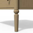Lumière Antique 2-Drawer Nightstand with Charging