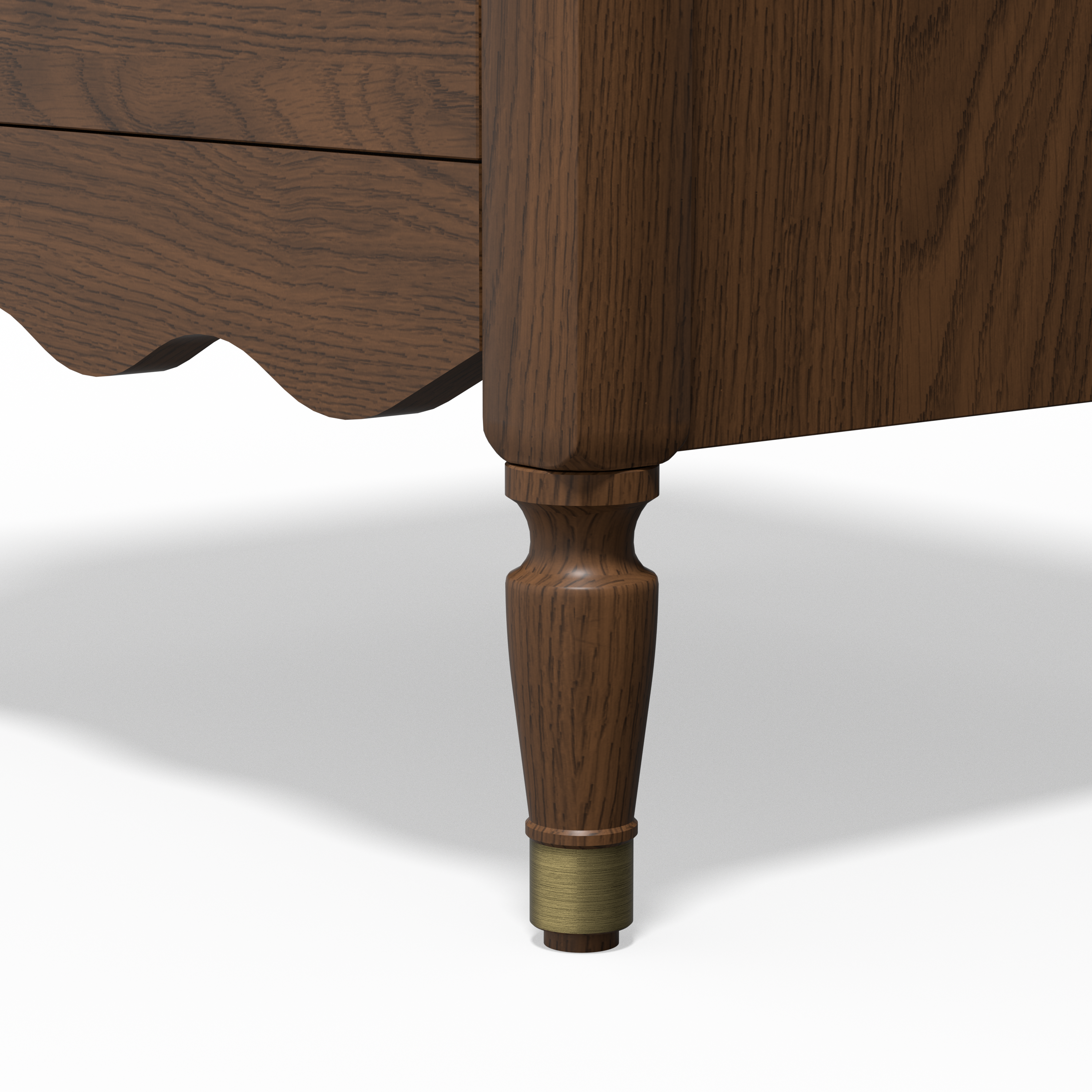 Ridge Antique Nightstand with Chargin