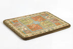 Large Dog Bed - Retro Boho Floral, Washable Cover, Crate & Home Use