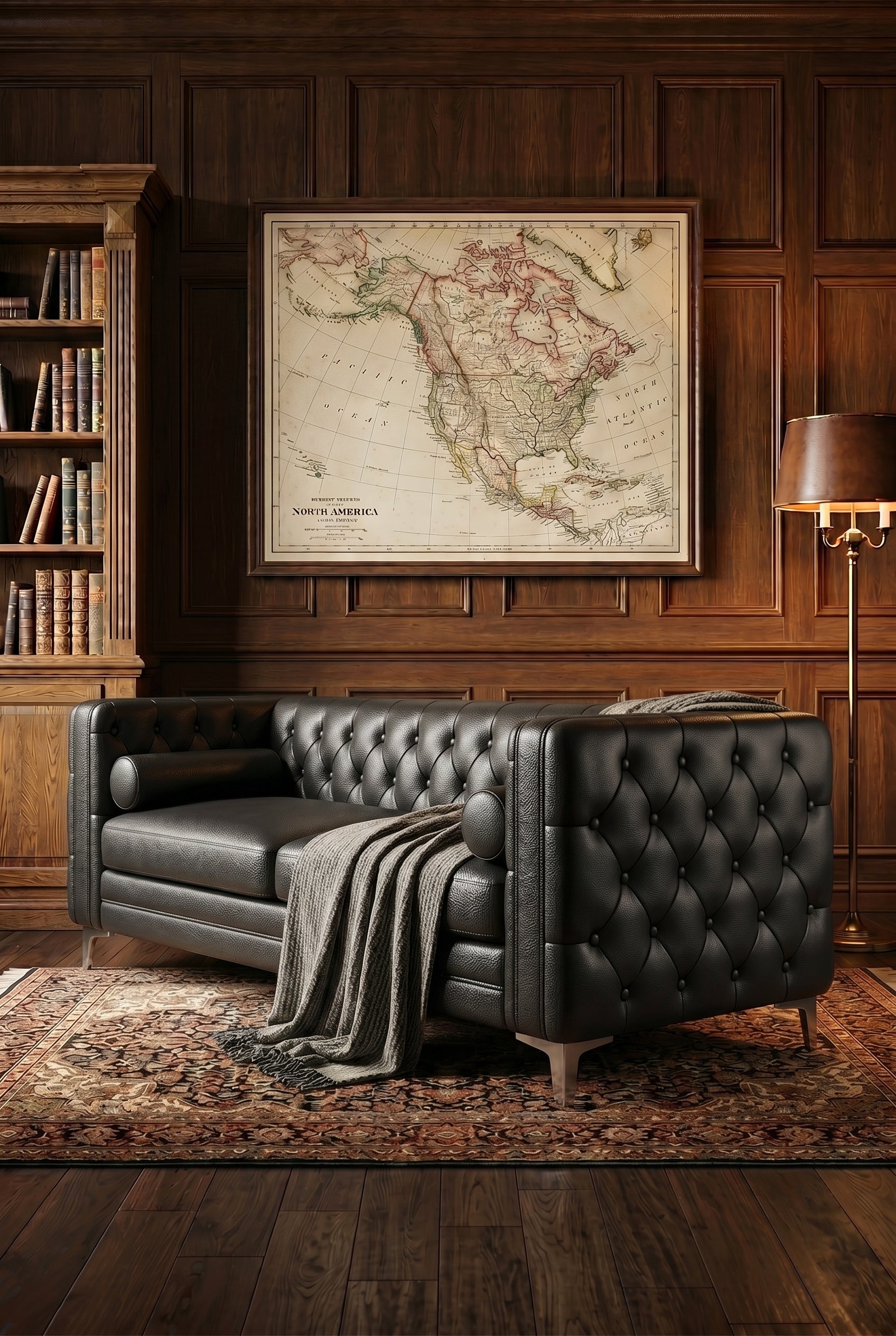 Mid-Century Tufted Leather Sofa | Compact 2-Seater Chesterfield Couch with Compression Foam