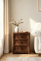 Mid-Century Modern Bedside Storage Cabinet