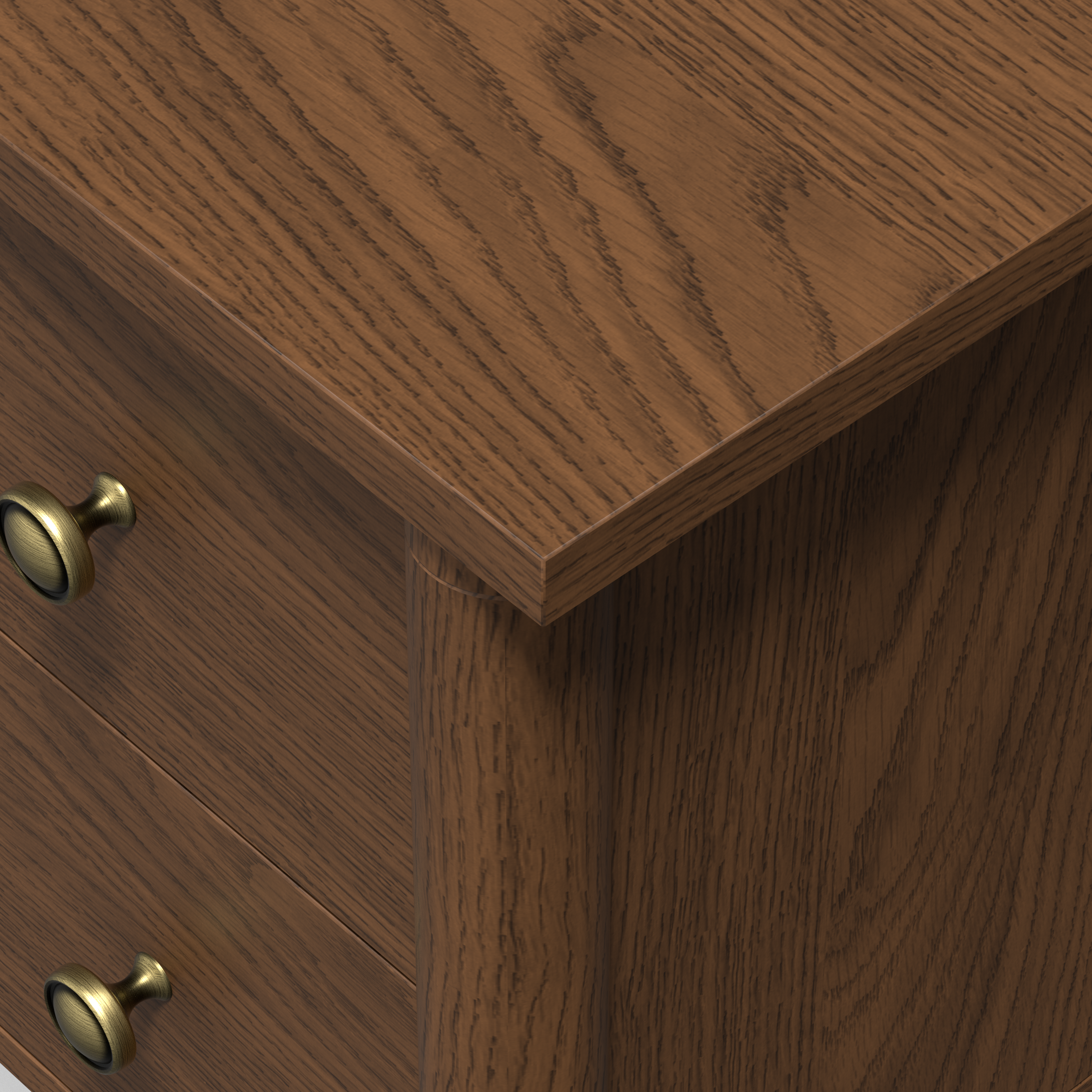 Lumière Antique 2-Drawer Nightstand with Charging