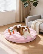 Puppy dog bed with 3 carrot chew toys