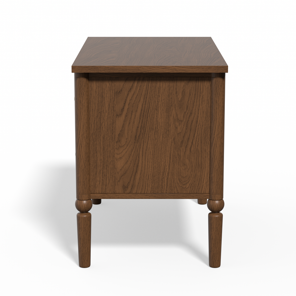 Lumière Antique 2-Drawer Nightstand with Charging