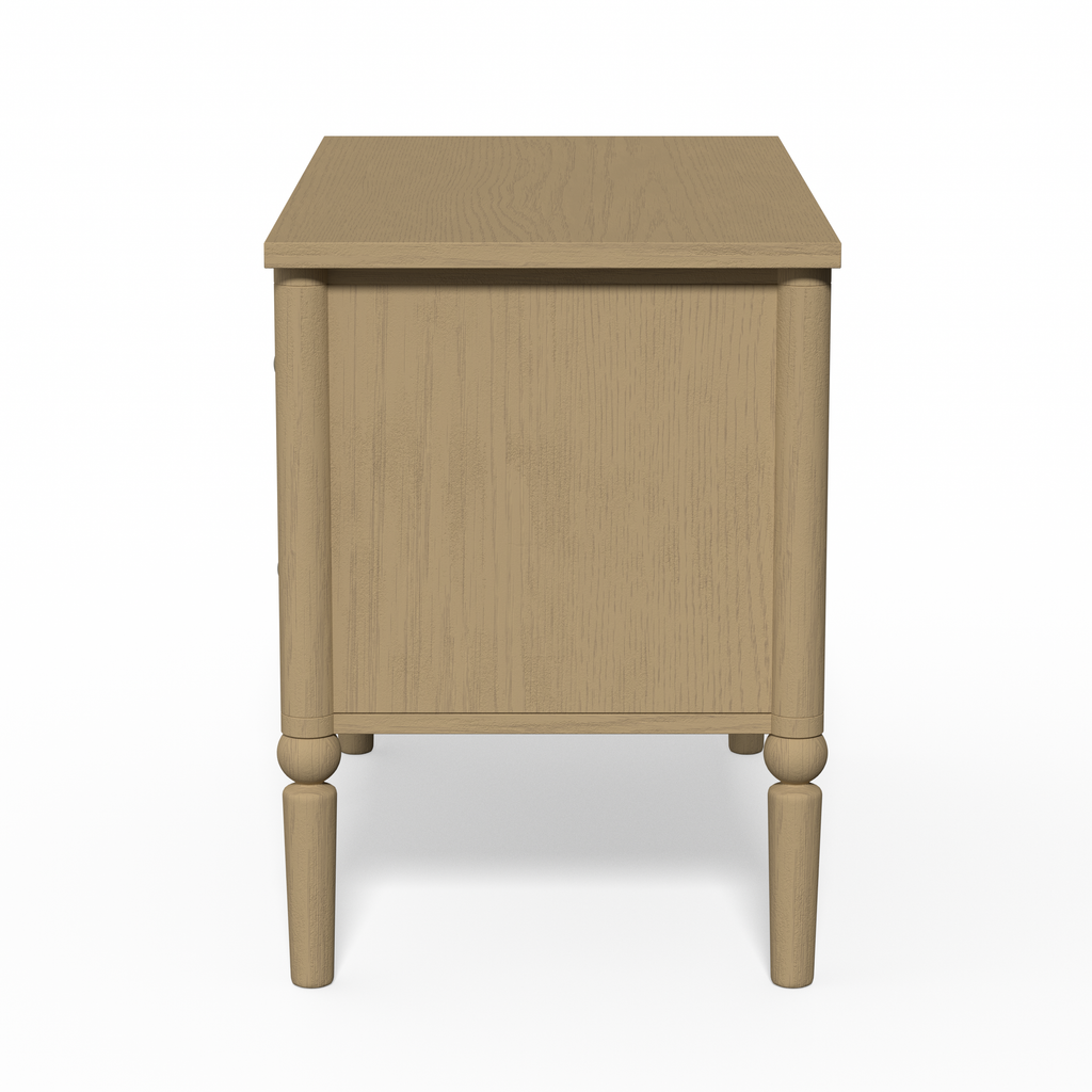 Lumière Antique 2-Drawer Nightstand with Charging