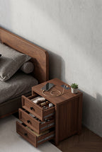 Mid-Century Modern Bedside Storage Cabinet
