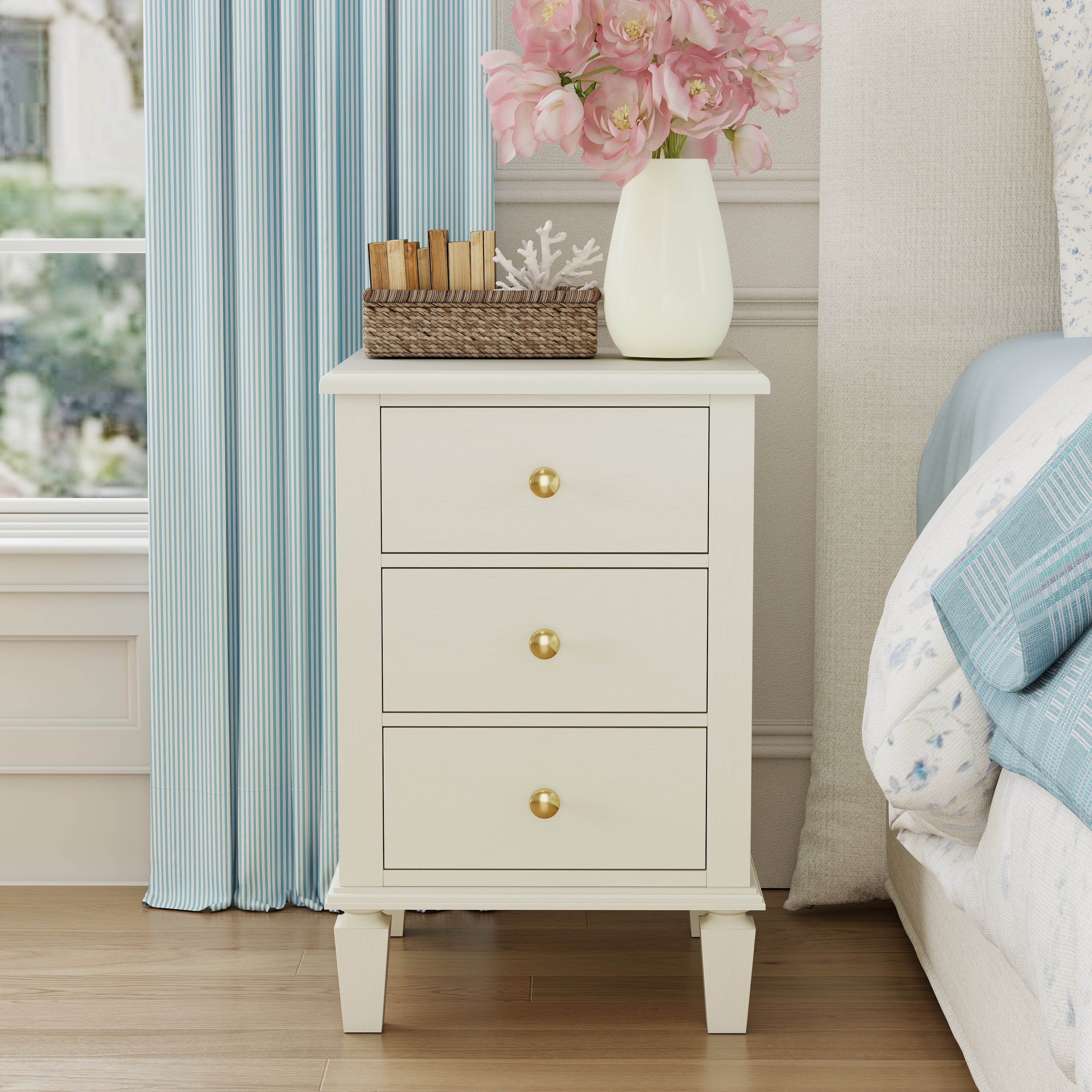 Patina Mini 3-Drawer Nightstand (19”)