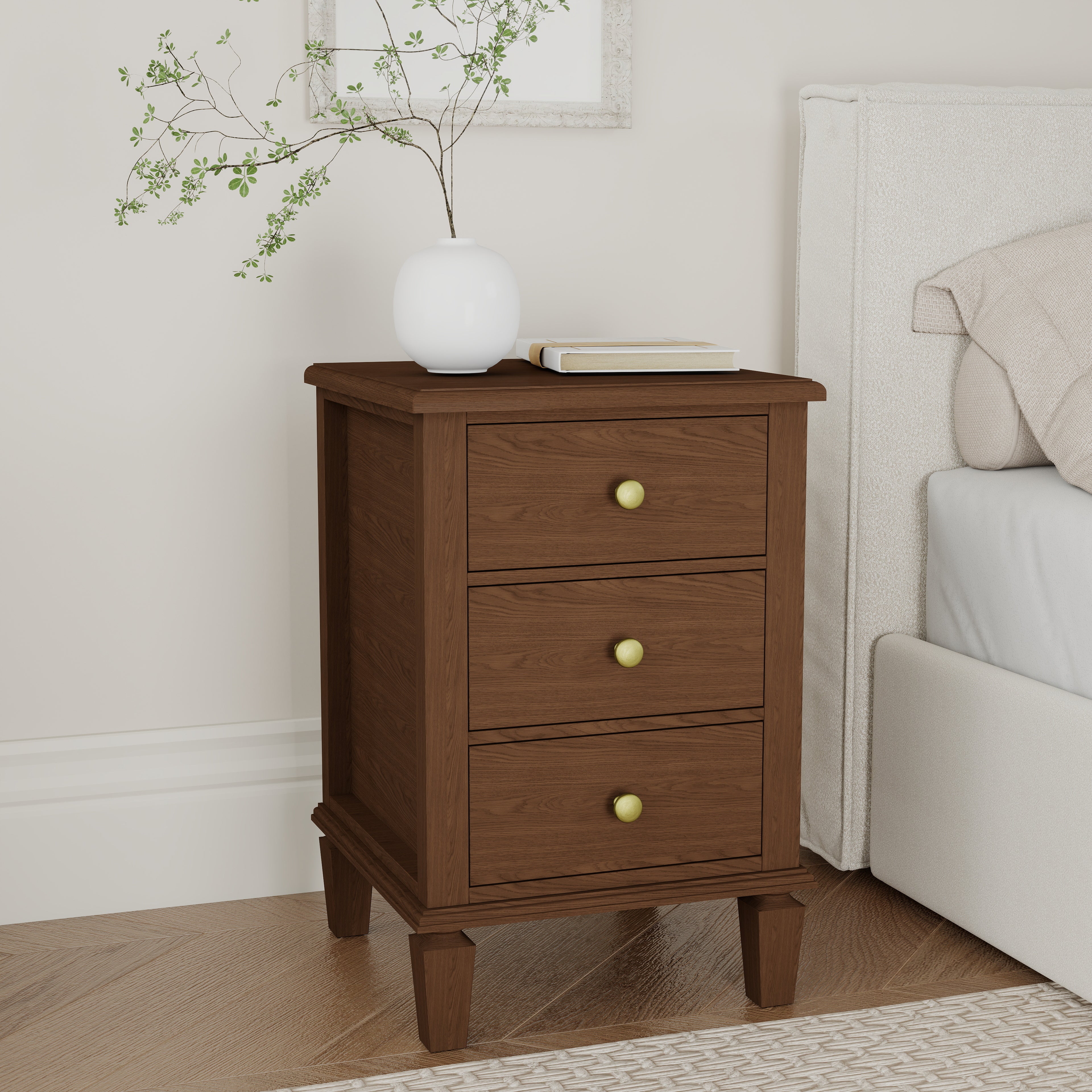 Patina Mini 3-Drawer Nightstand (19”)