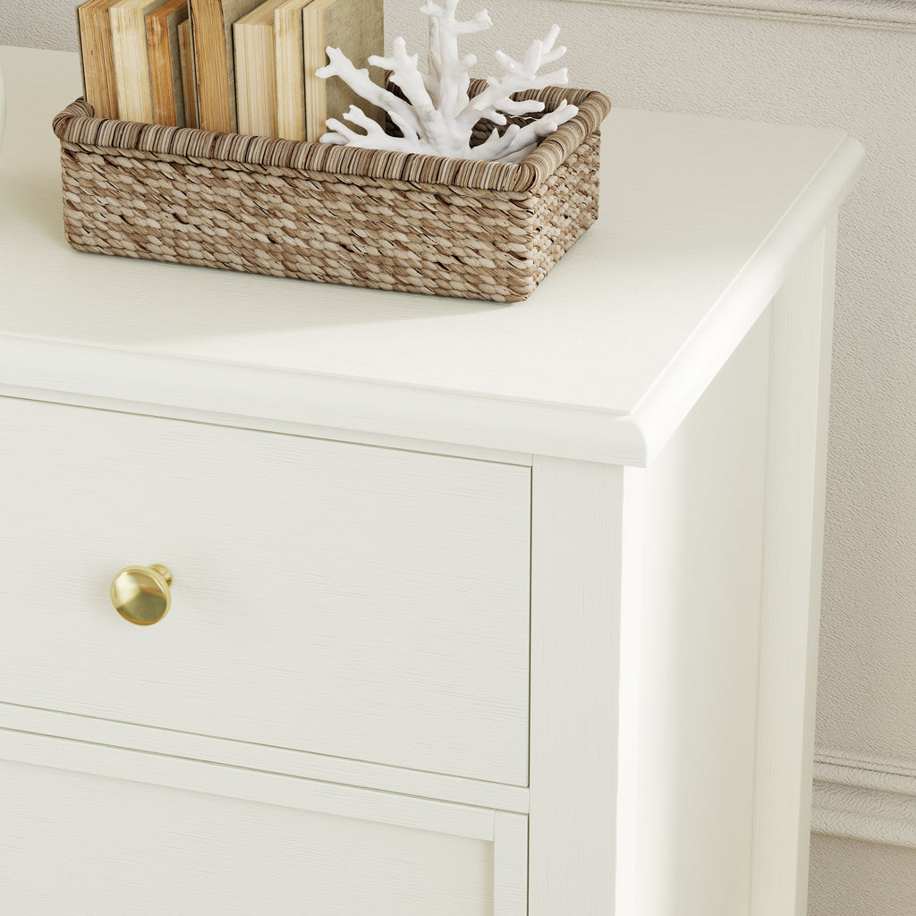 Patina Wide 3-Drawer Nightstand with Charging (28.5")