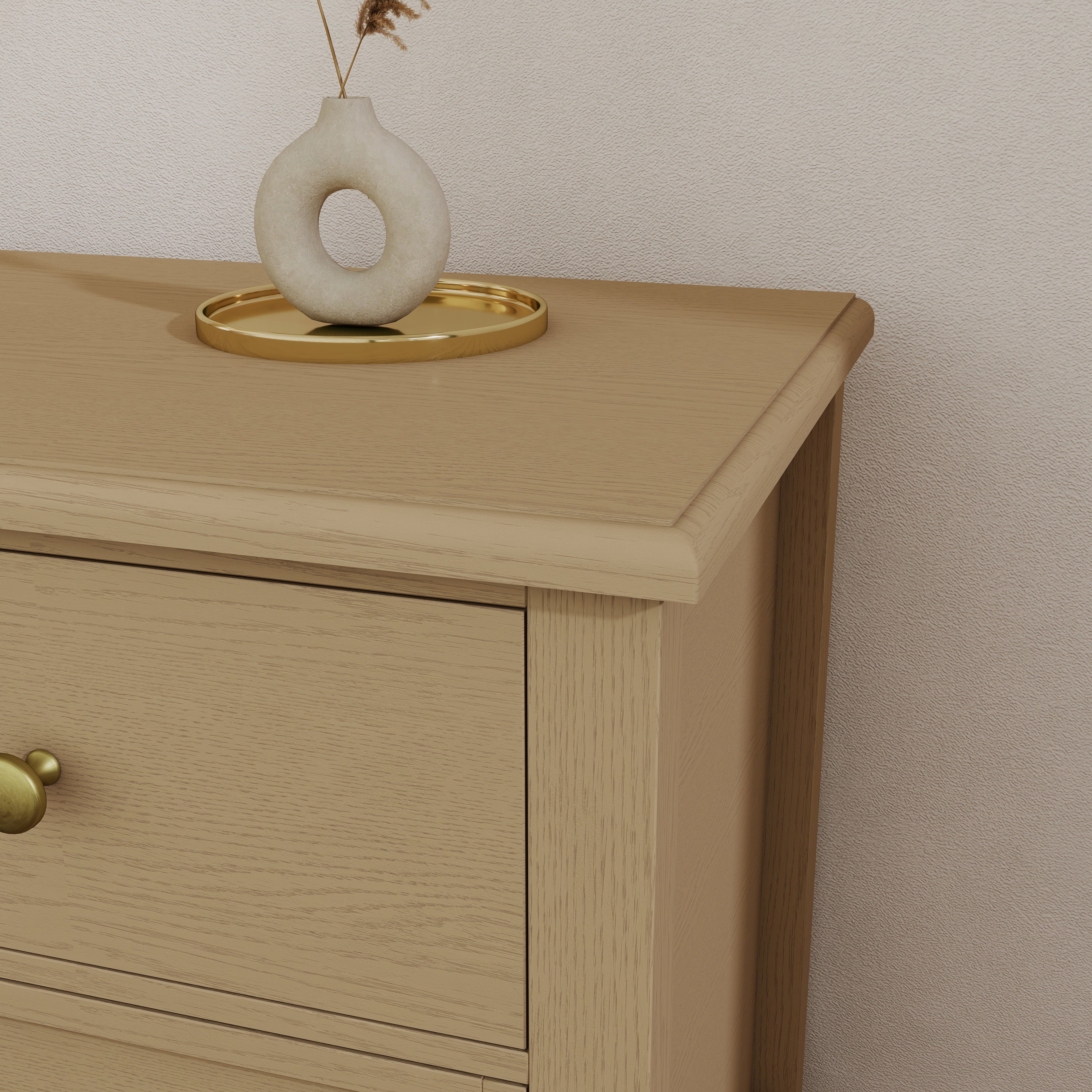 Patina Wide 3-Drawer Nightstand with Charging (28.5")