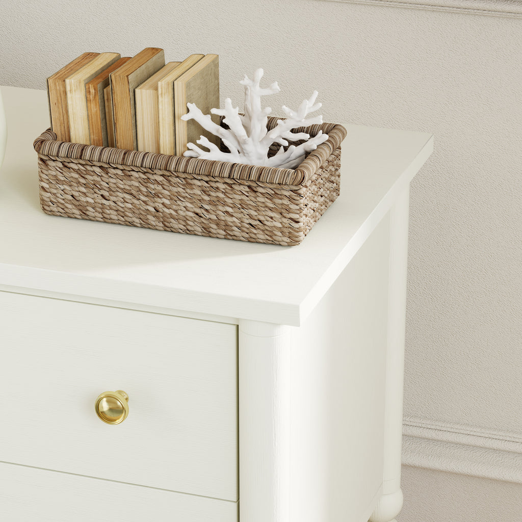 Lumière Antique 2-Drawer Nightstand with Charging